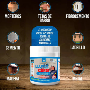 Lluvia CERO 500ML Impermeabilizante transparente.